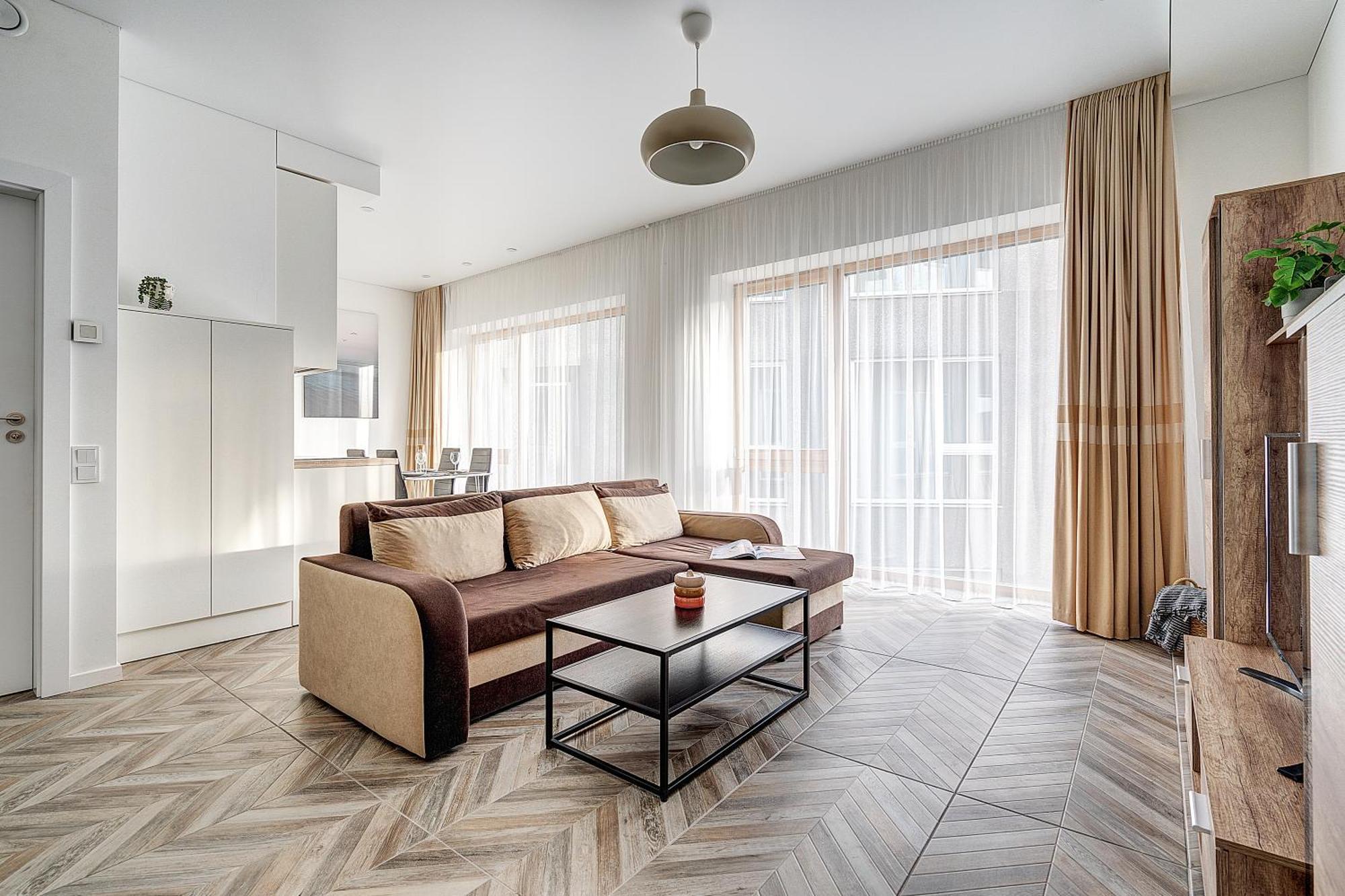 Cohost I New Basteja Life Apartments W-Garage Prkg & Self Check-In Вилнюс Стая снимка